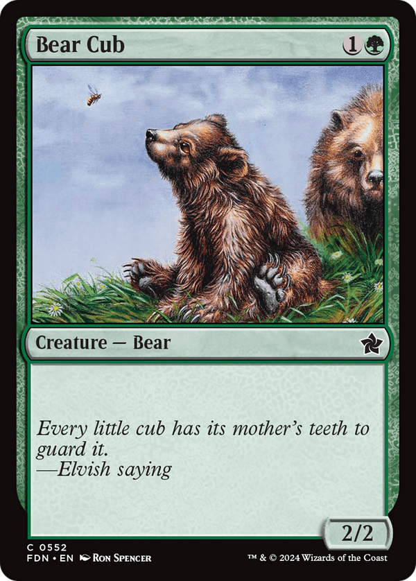 Bear Cub (552) [Foundations] - Deck Out Gaming