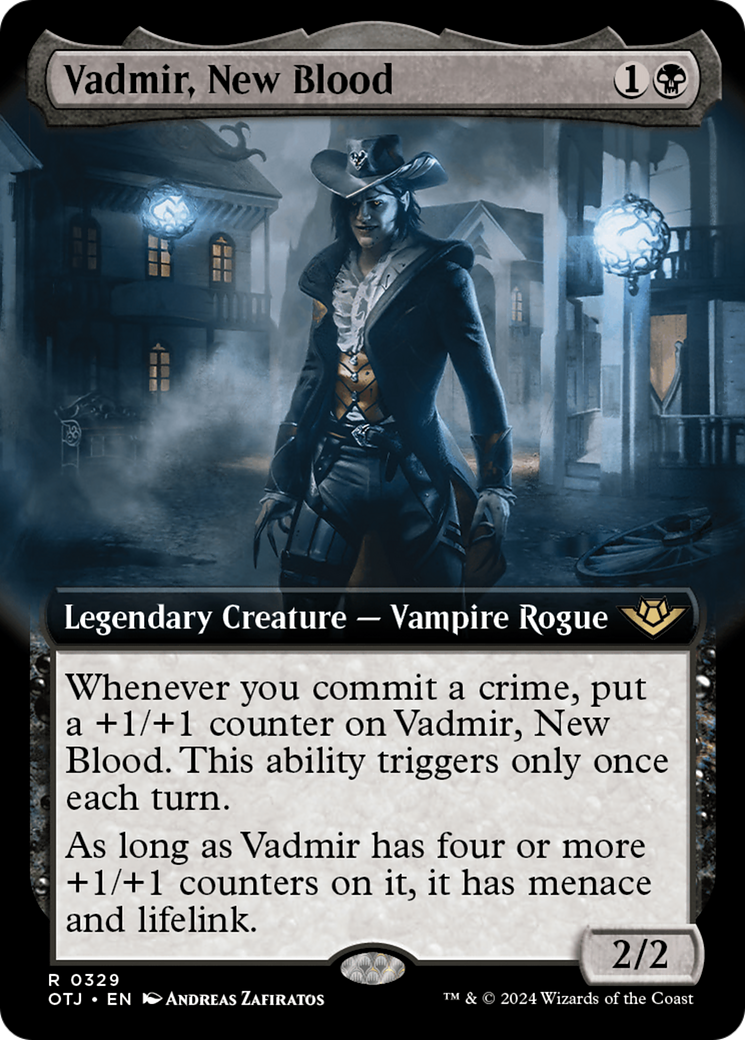 Vadmir, New Blood (Extended Art) (329) [Outlaws of Thunder Junction] - Deck Out Gaming