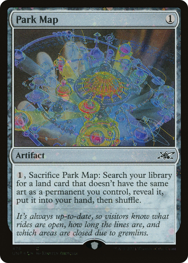 Park Map (Galaxy Foil) (476) [Unfinity] foil - Deck Out Gaming