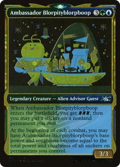Ambassador Blorpityblorpboop (Showcase) (Galaxy Foil) (505) [Unfinity] foil - Deck Out Gaming