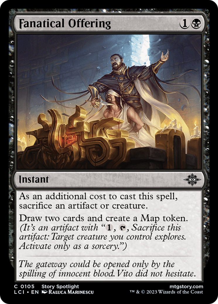 Fanatical Offering (105) [The Lost Caverns of Ixalan] foil - Deck Out Gaming