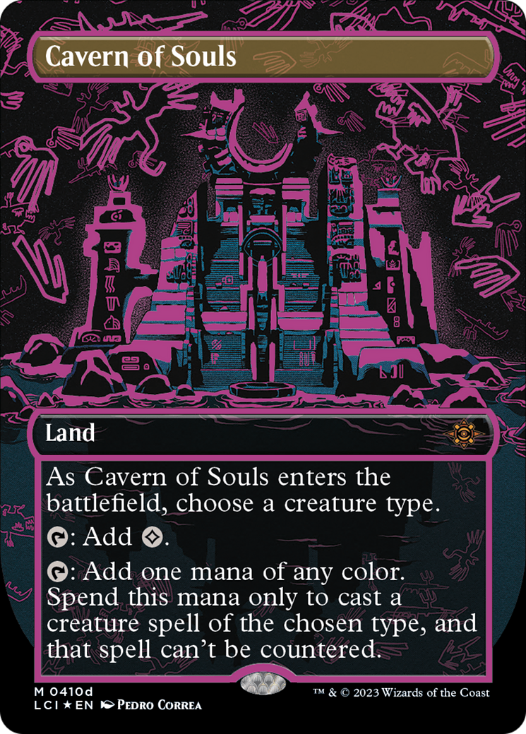 Cavern of Souls (0410d) (Borderless) (410d) [The Lost Caverns of Ixalan] foil - Deck Out Gaming