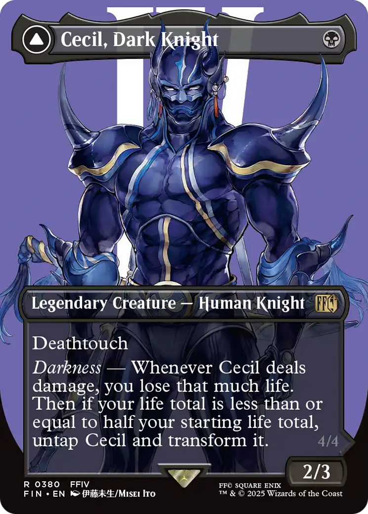 Cecil, Dark Knight // Cecil, Redeemed Paladin (380) [FINAL FANTASY] foil - Deck Out Gaming