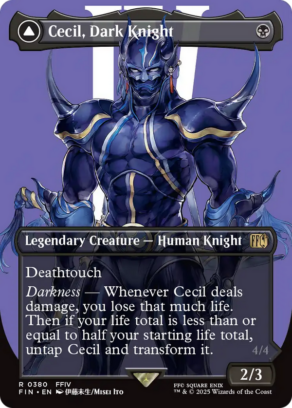 Cecil, Dark Knight // Cecil, Redeemed Paladin (380) [FINAL FANTASY] foil - Deck Out Gaming