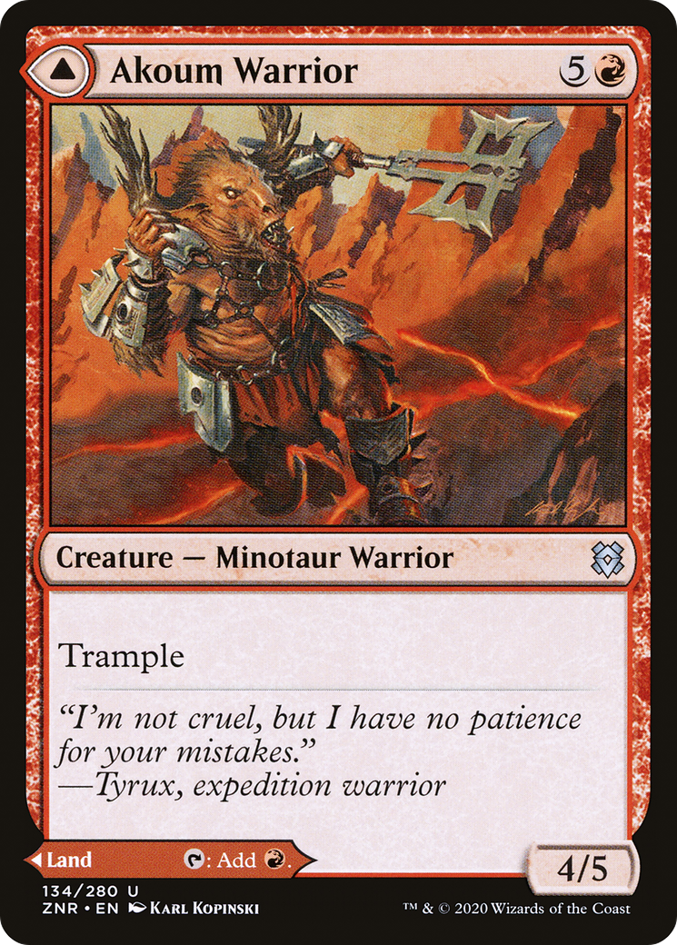Akoum Warrior (134) [Zendikar Rising] - Deck Out Gaming