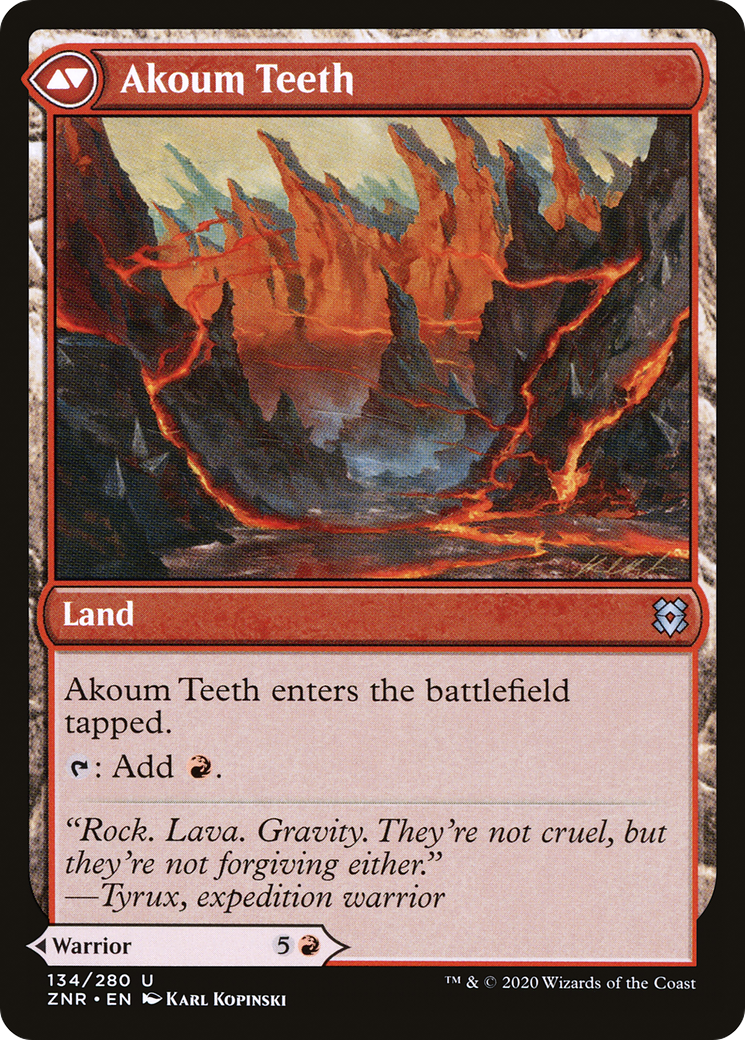 Akoum Warrior (134) [Zendikar Rising] foil - Deck Out Gaming