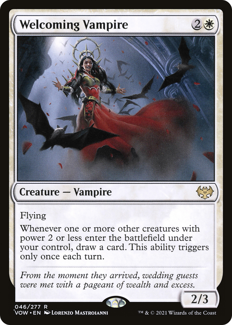 Welcoming Vampire (46) [Innistrad: Crimson Vow] foil - Deck Out Gaming