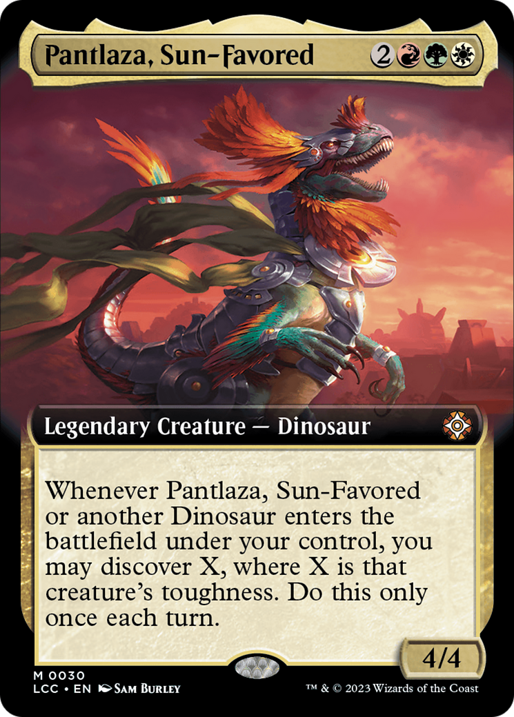 Pantlaza, Sun-Favored (Extended Art) (30) [The Lost Caverns of Ixalan Commander] - Deck Out Gaming