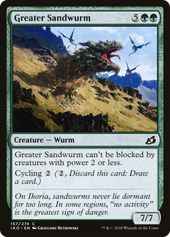 Greater Sandwurm (157) [Ikoria: Lair of Behemoths] foil - Deck Out Gaming