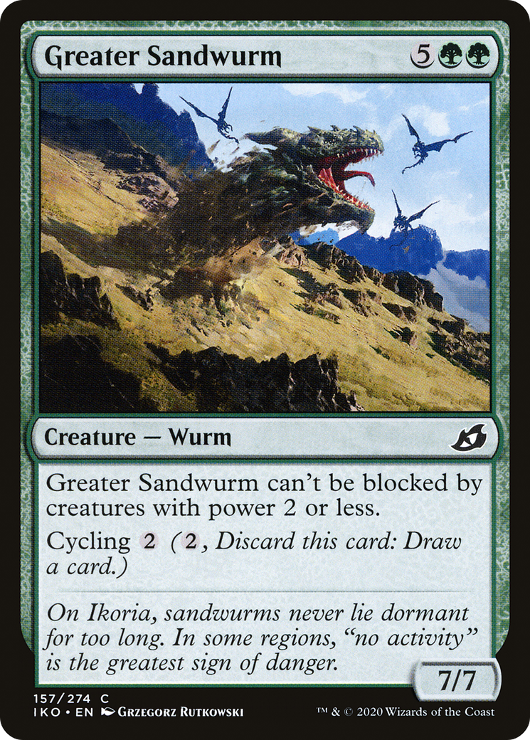 Greater Sandwurm (157) [Ikoria: Lair of Behemoths] foil - Deck Out Gaming