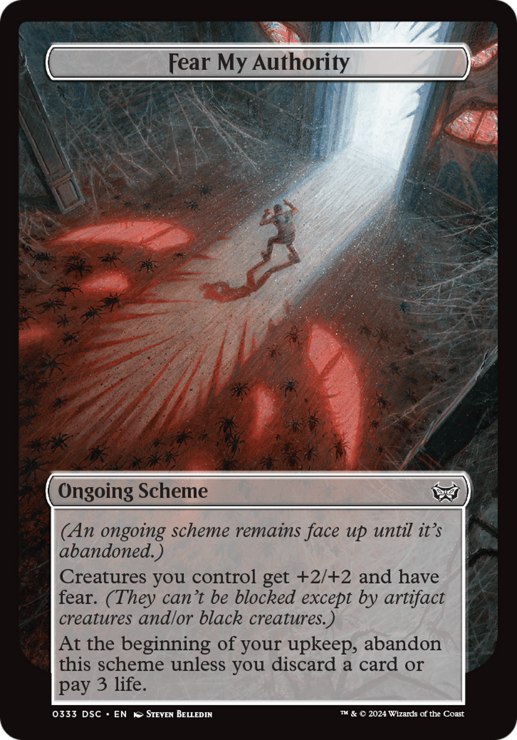 Fear My Authority (Full Art) (333) [Duskmourn: House of Horror Commander] - Deck Out Gaming