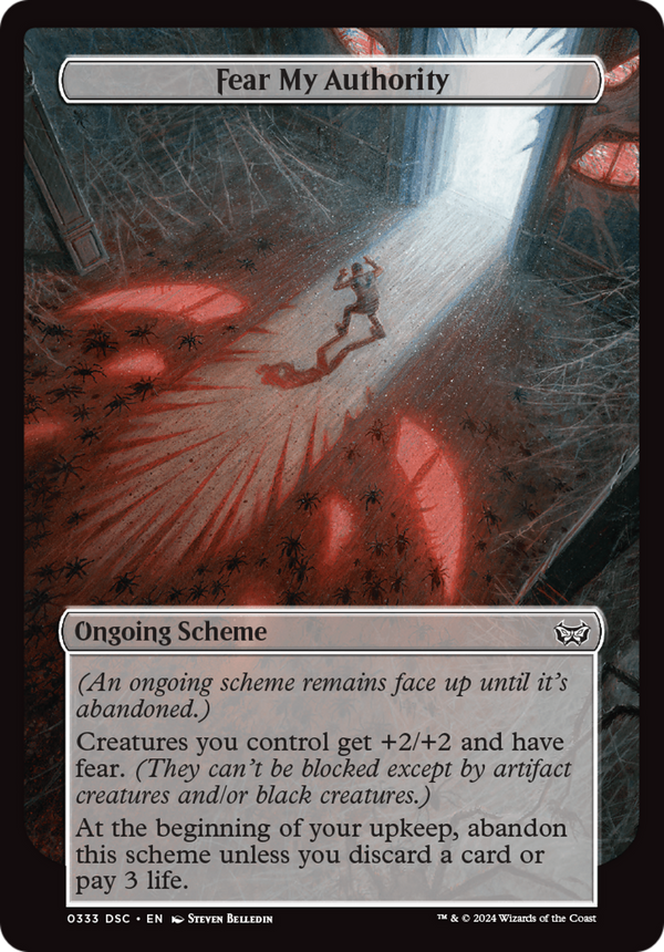 Fear My Authority (Full Art) (333) [Duskmourn: House of Horror Commander] - Deck Out Gaming