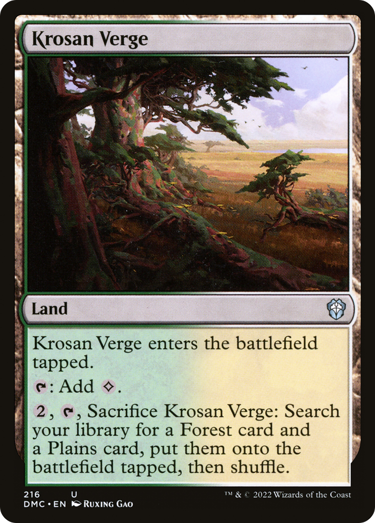 Krosan Verge (216) [Commander: Dominaria United] - Deck Out Gaming