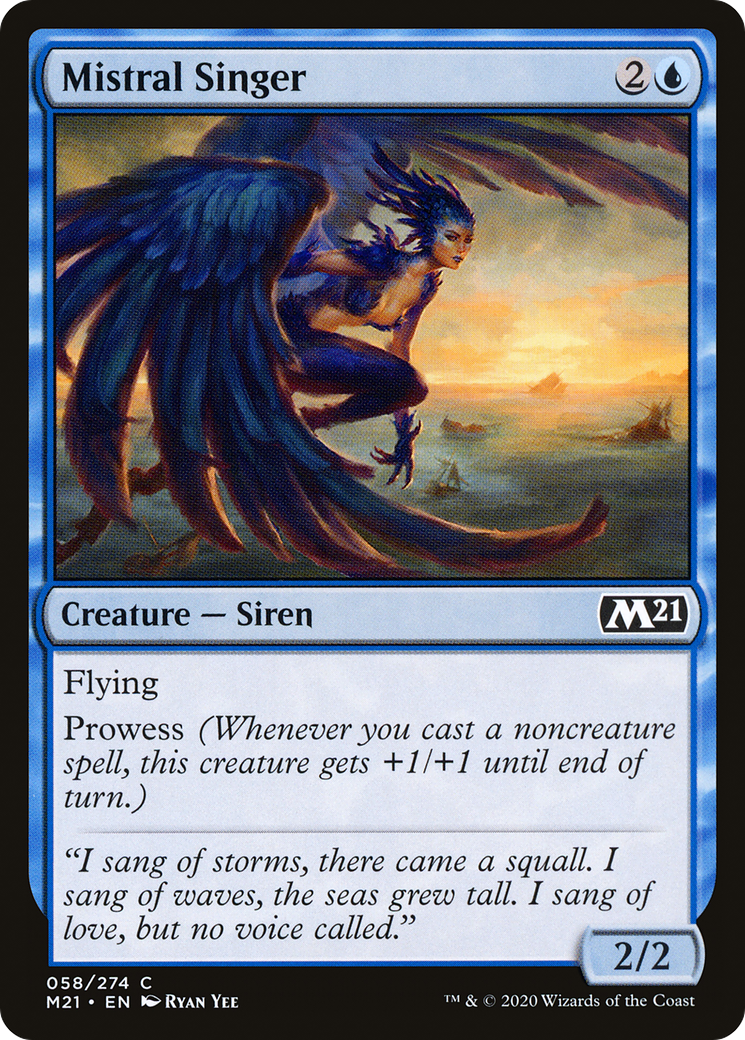 Mistral Singer (58) [Core Set 2021] foil - Deck Out Gaming