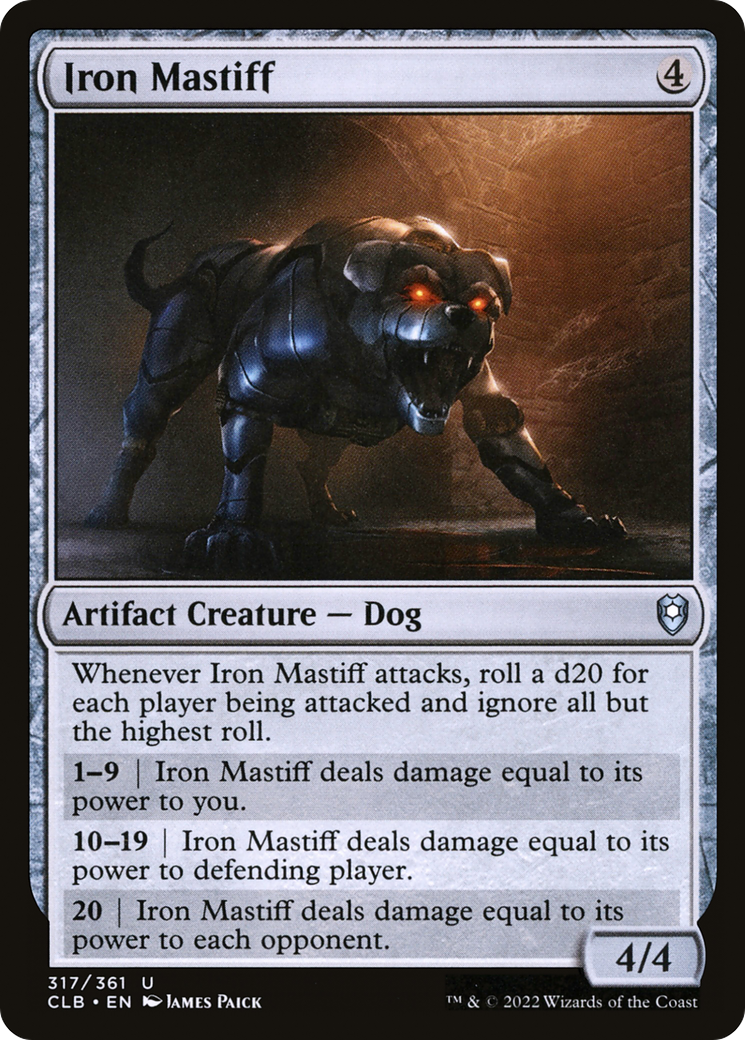Iron Mastiff (317) [Commander Legends: Battle for Baldur's Gate] - Deck Out Gaming