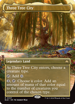 Three Tree City (Borderless) (0337) (337) [Bloomburrow] - Deck Out Gaming