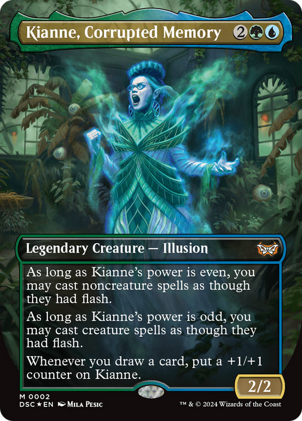 Kianne, Corrupted Memory (Borderless) (2) [Duskmourn: House of Horror Commander] - Deck Out Gaming