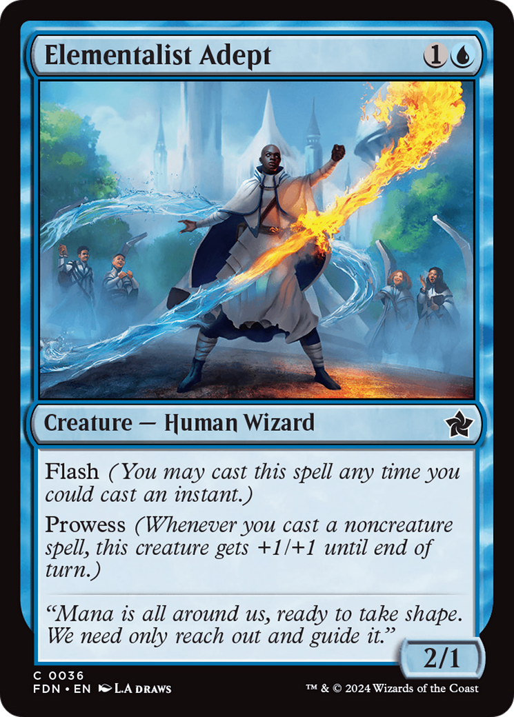Elementalist Adept (36) [Foundations] foil - Deck Out Gaming