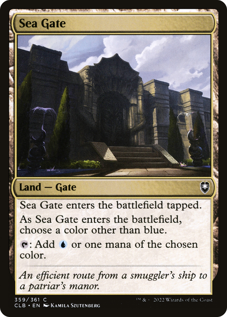 Sea Gate (359) [Commander Legends: Battle for Baldur's Gate] foil - Deck Out Gaming
