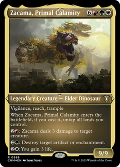 Zacama, Primal Calamity (598) [Commander Masters] etched - Deck Out Gaming