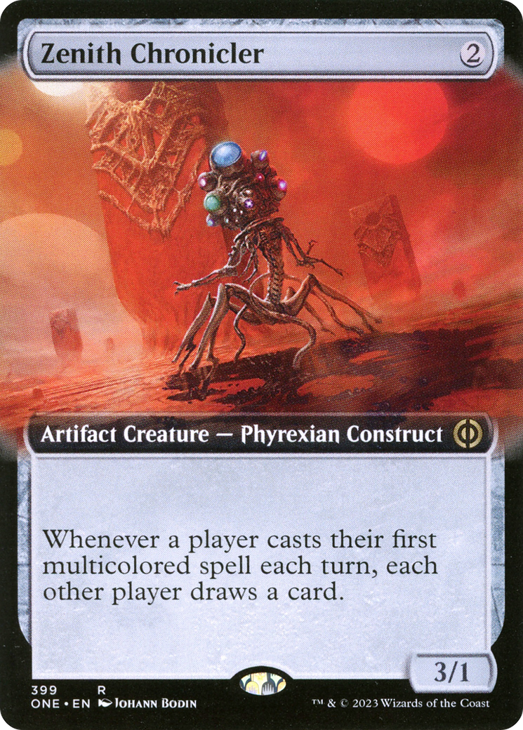 Zenith Chronicler (Extended Art) (399) [Phyrexia: All Will Be One] foil - Deck Out Gaming
