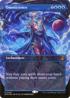 Omniscience (Anime Borderless) (Confetti Foil) (90) [Wilds of Eldraine: Enchanting Tales] foil - Deck Out Gaming