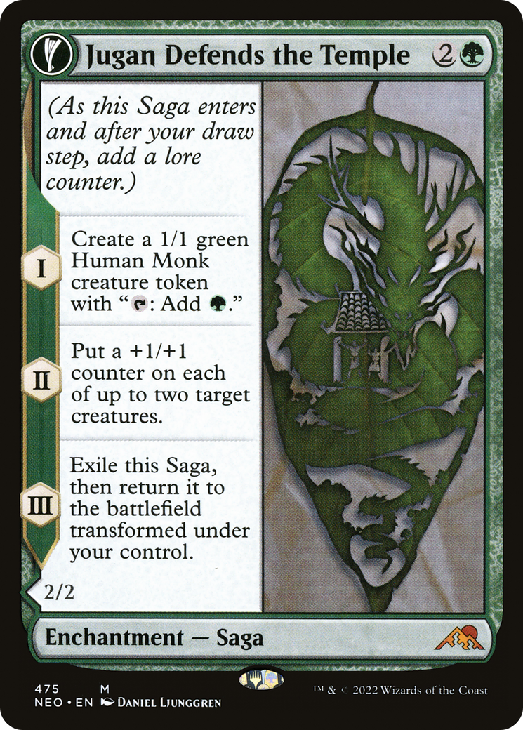 Jugan Defends the Temple (Extended Art) (475) [Kamigawa: Neon Dynasty] foil - Deck Out Gaming