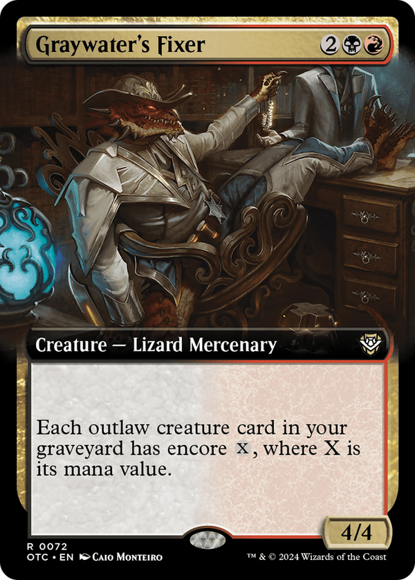 Graywater's Fixer (Extended Art) (72) [Outlaws of Thunder Junction Commander] - Deck Out Gaming