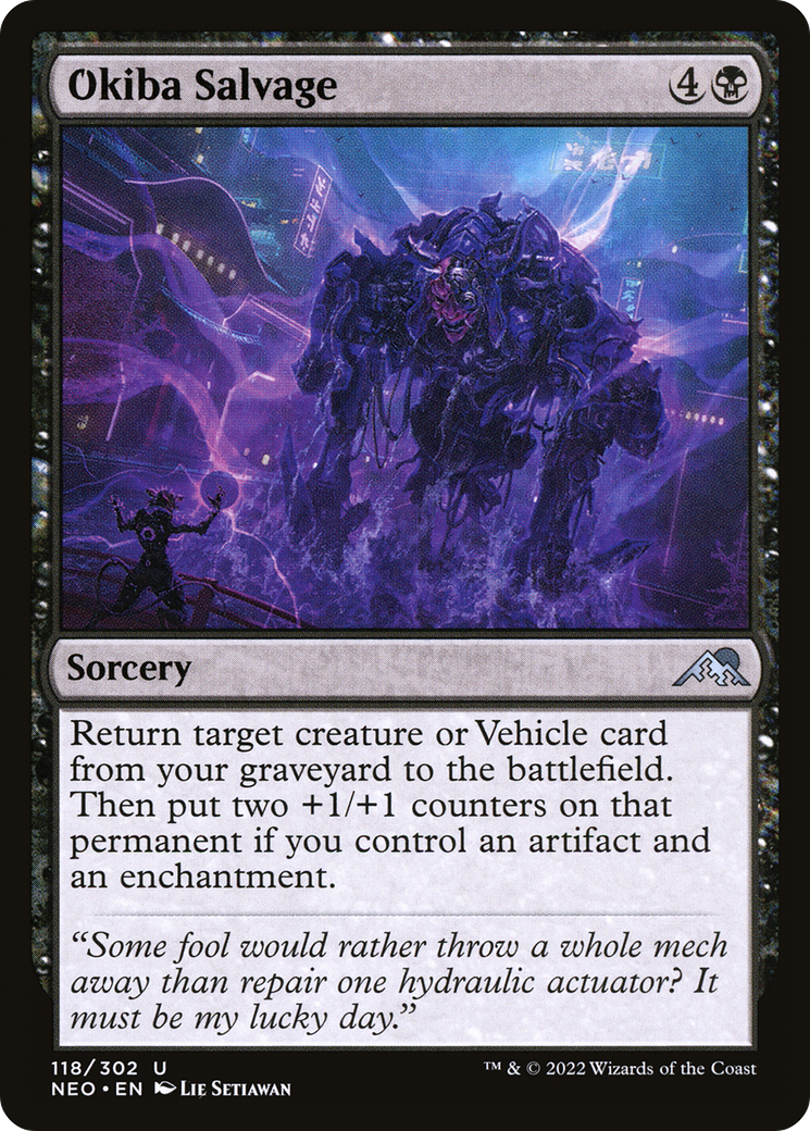 Okiba Salvage (118) [Kamigawa: Neon Dynasty] foil - Deck Out Gaming