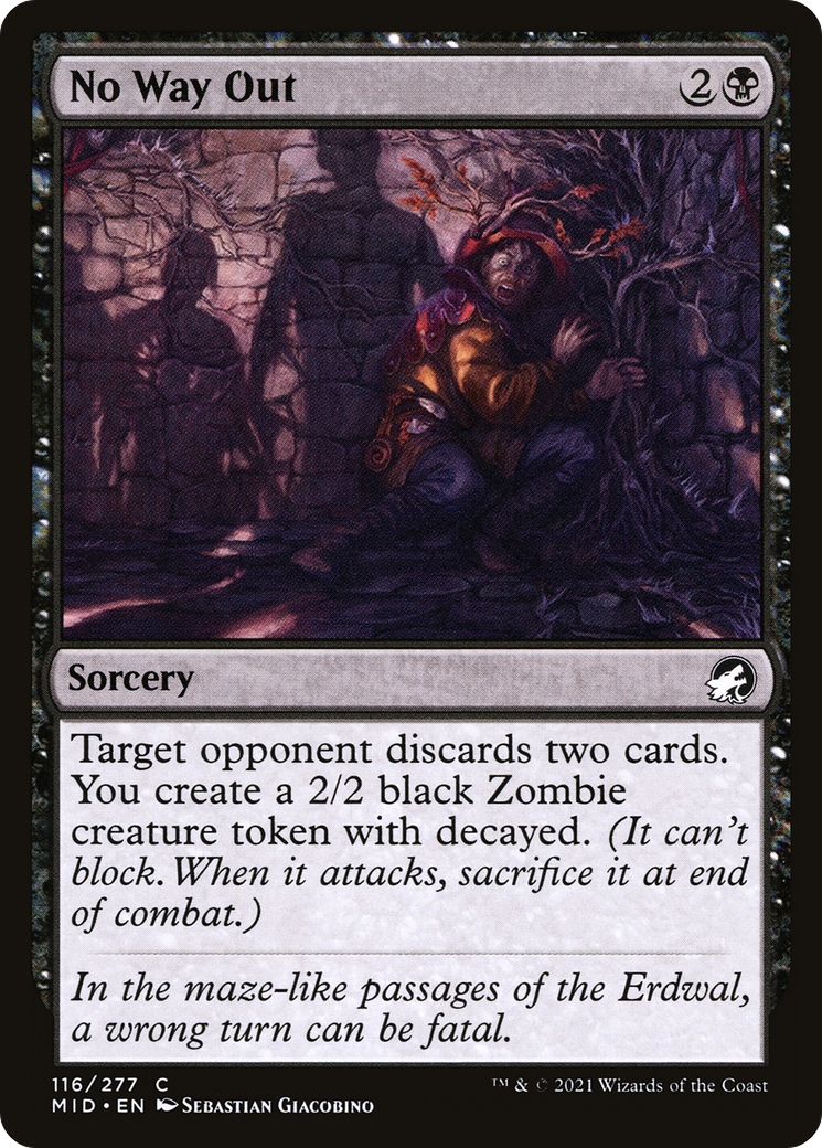 No Way Out (116) [Innistrad: Midnight Hunt] foil - Deck Out Gaming