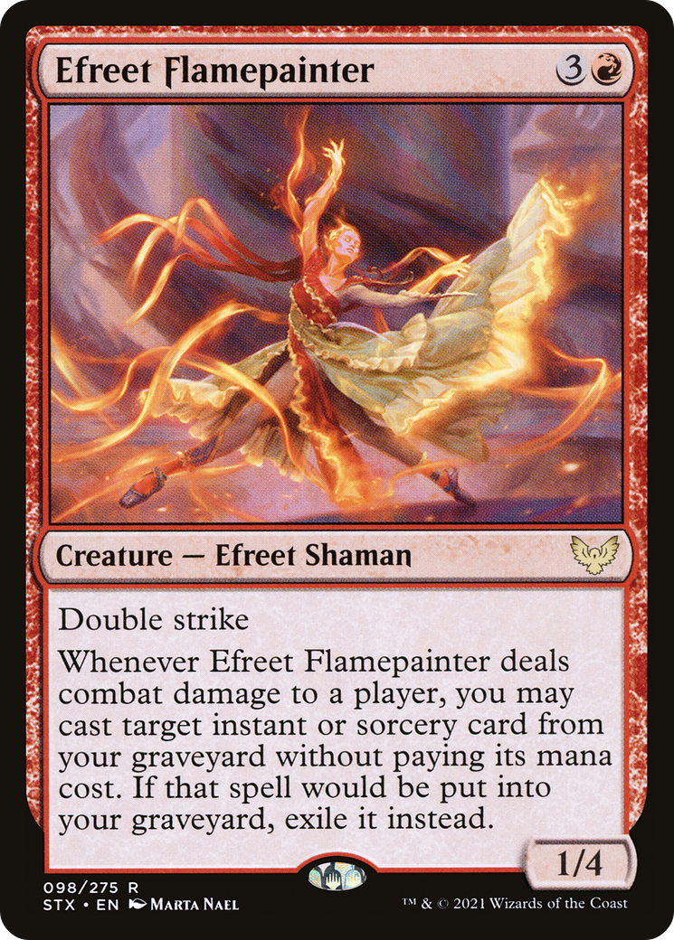 Efreet Flamepainter (98) [Strixhaven: School of Mages] - Deck Out Gaming