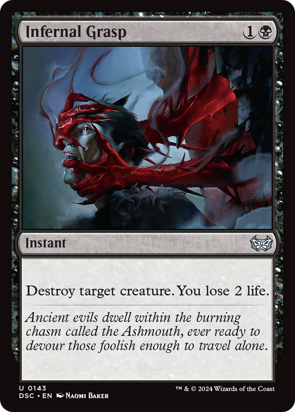Infernal Grasp (143) [Duskmourn: House of Horror Commander] - Deck Out Gaming