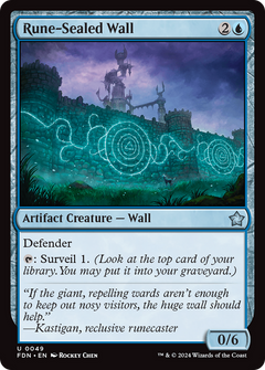 Rune-Sealed Wall (49) [Foundations] foil - Deck Out Gaming