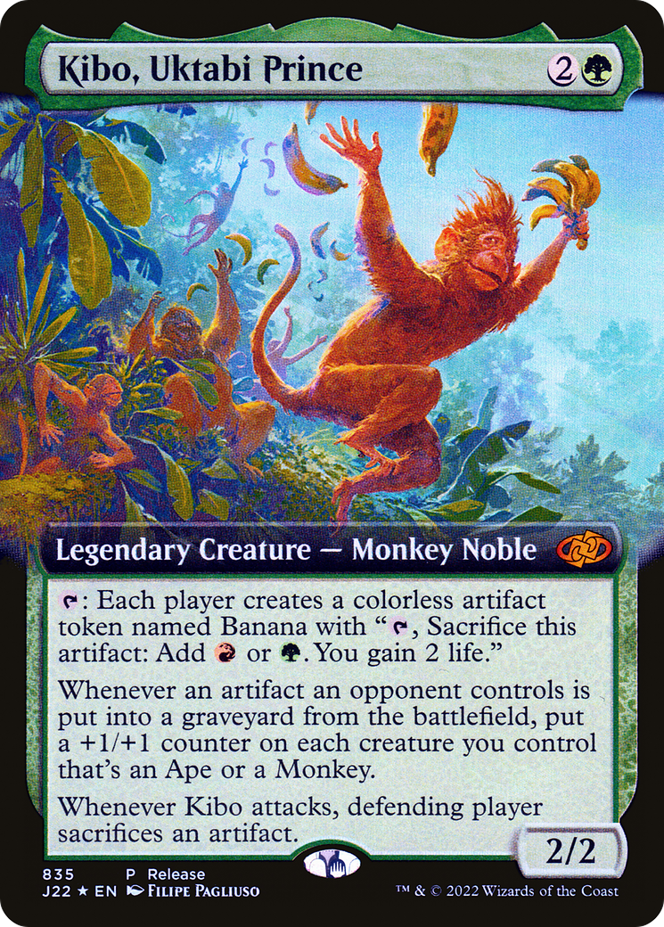Kibo, Uktabi Prince (Extended Art) (835) [Launch Party & Release Event Promos] foil - Deck Out Gaming