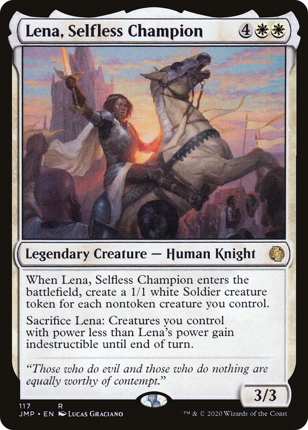 Lena, Selfless Champion (117) [Jumpstart] - Deck Out Gaming