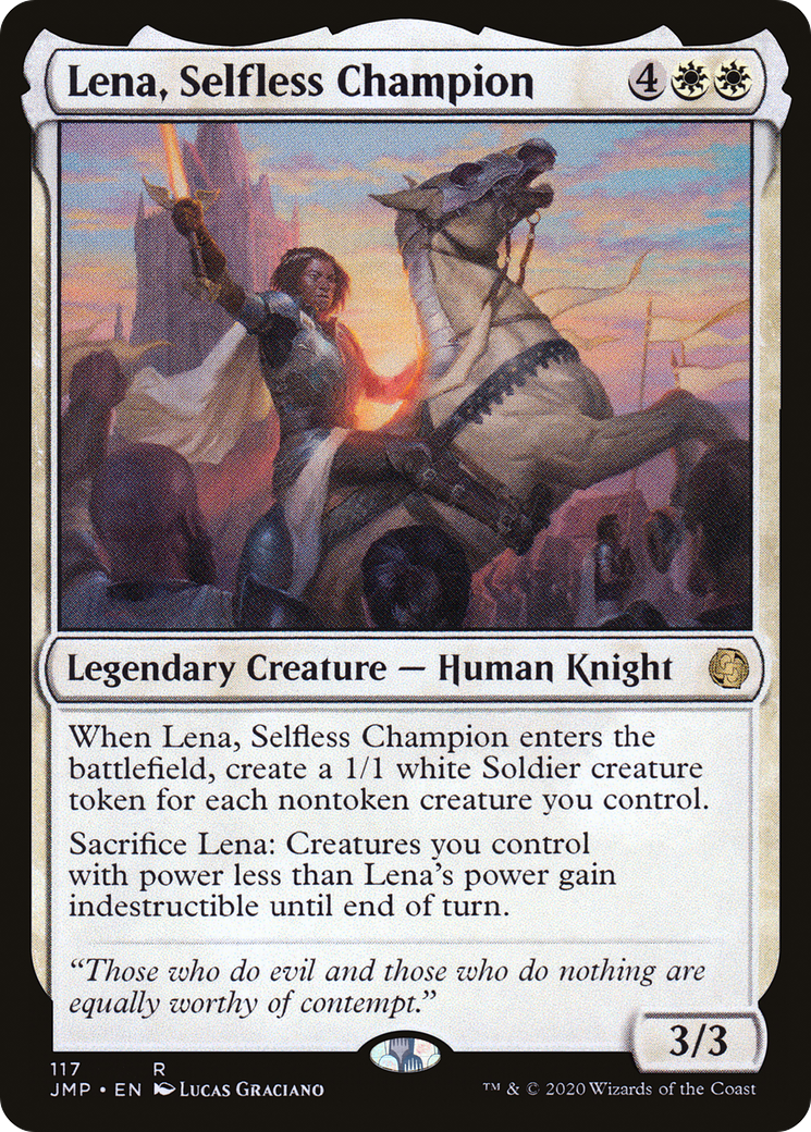 Lena, Selfless Champion (117) [Jumpstart] - Deck Out Gaming