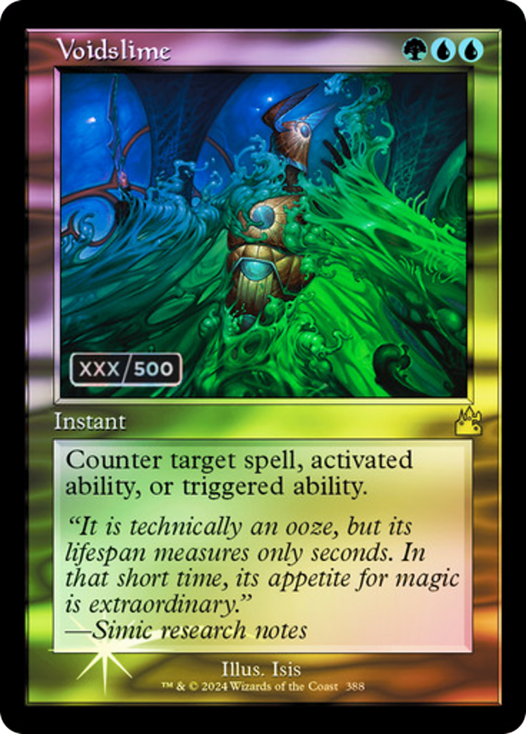 Voidslime (Retro Frame) (Serial Numbered) (388) [Ravnica Remastered] foil - Deck Out Gaming