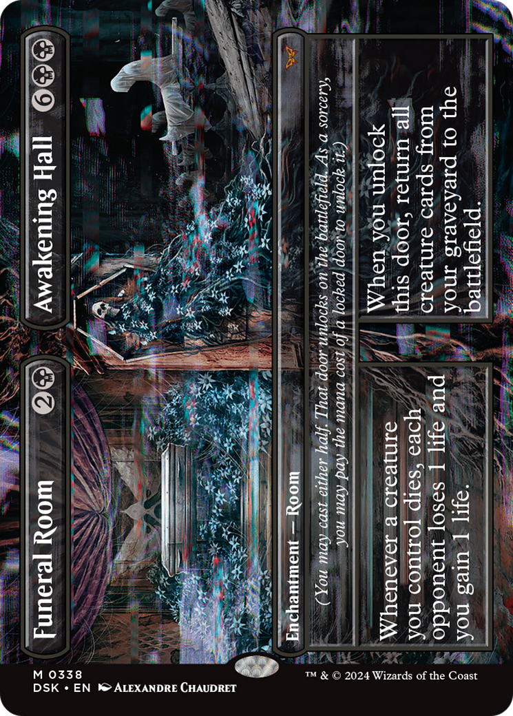 Funeral Room // Awakening Hall (Borderless) (338) [Duskmourn: House of Horror] - Deck Out Gaming