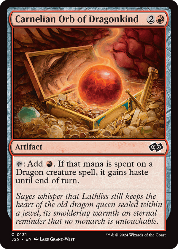 Carnelian Orb of Dragonkind (131) [Foundations Jumpstart] - Deck Out Gaming