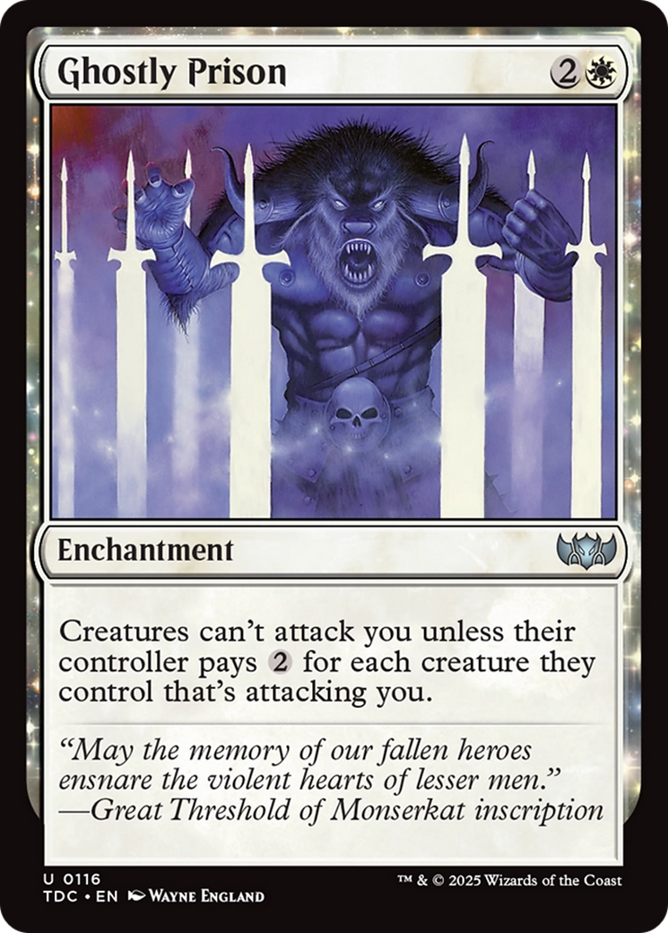 Ghostly Prison (116) [Commander: Tarkir: Dragonstorm] - Deck Out Gaming