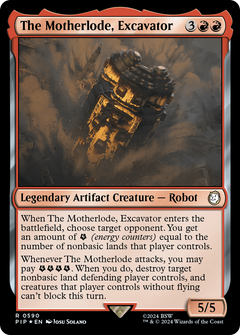 The Motherlode, Excavator (Surge Foil) (590) [Fallout] foil - Deck Out Gaming