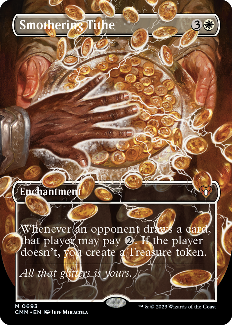 Smothering Tithe (Borderless) (693) [Commander Masters] foil - Deck Out Gaming