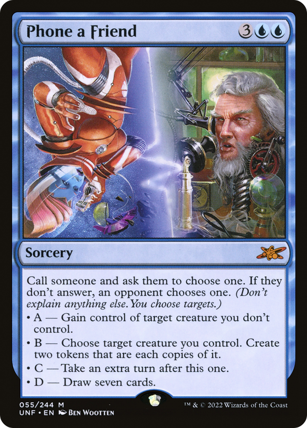 Phone a Friend (55) [Unfinity] foil - Deck Out Gaming