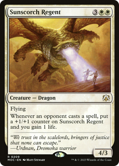 Sunscorch Regent (209) [March of the Machine Commander] - Deck Out Gaming