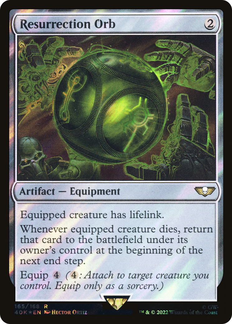 Resurrection Orb (Surge Foil) (165) [Warhammer 40,000 Commander] foil - Deck Out Gaming