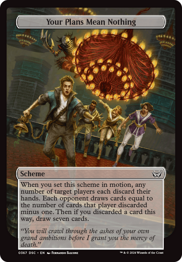 Your Plans Mean Nothing (Full Art) (367) [Duskmourn: House of Horror Commander] - Deck Out Gaming