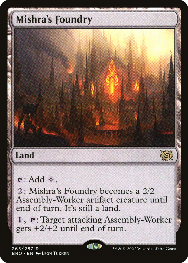 Mishra's Foundry (265) [The Brothers' War] foil - Deck Out Gaming