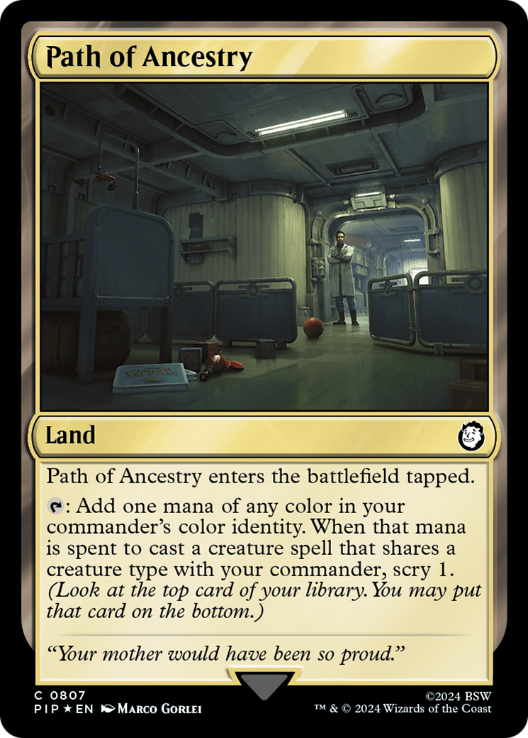 Path of Ancestry (Surge Foil) (807) [Fallout] foil - Deck Out Gaming