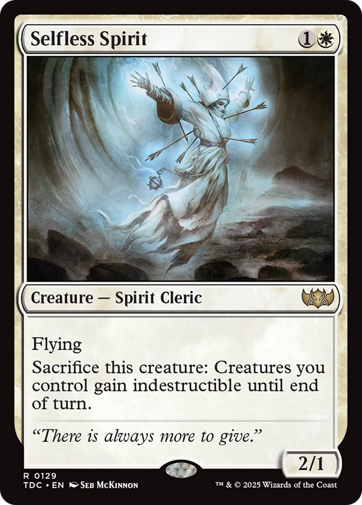 Selfless Spirit (129) [Commander: Tarkir: Dragonstorm] - Deck Out Gaming