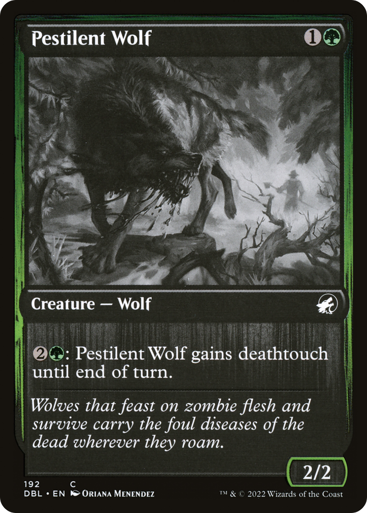 Pestilent Wolf (192) [Innistrad: Double Feature] foil - Deck Out Gaming